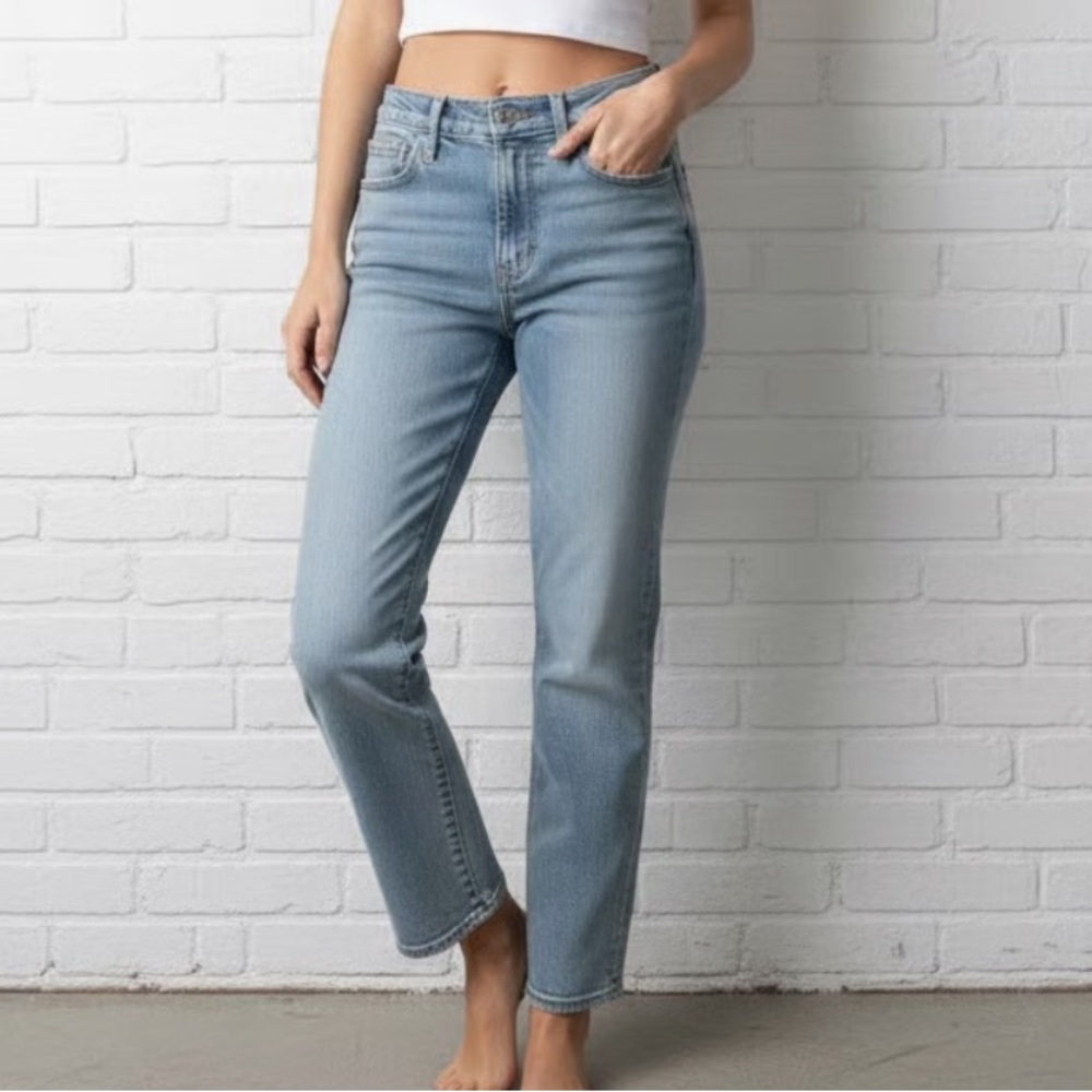 Joes Jeans High Rise Straight Leg Sandblasted Size 31 NWT
